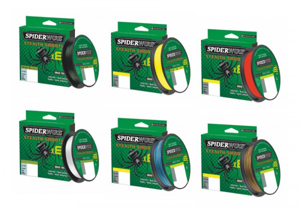 SpiderWire Stealth Smooth X8 150 m code red 8X braided line, Braided Lines, Lines, Spin Fishing