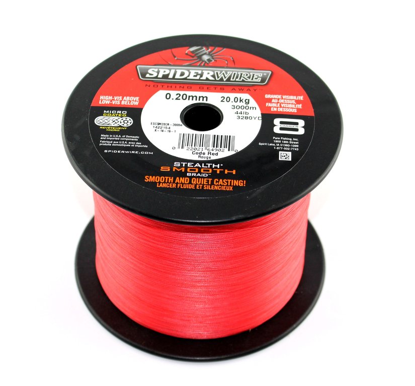 SPIDERWIRE STEALTH SMOOTH 8 BRAID CODE RED 150 M - Lines