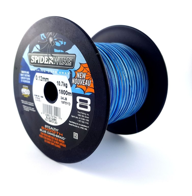 Spiderwire Stealth Smooth 8 Blue Camo Braided 150m All Sizes