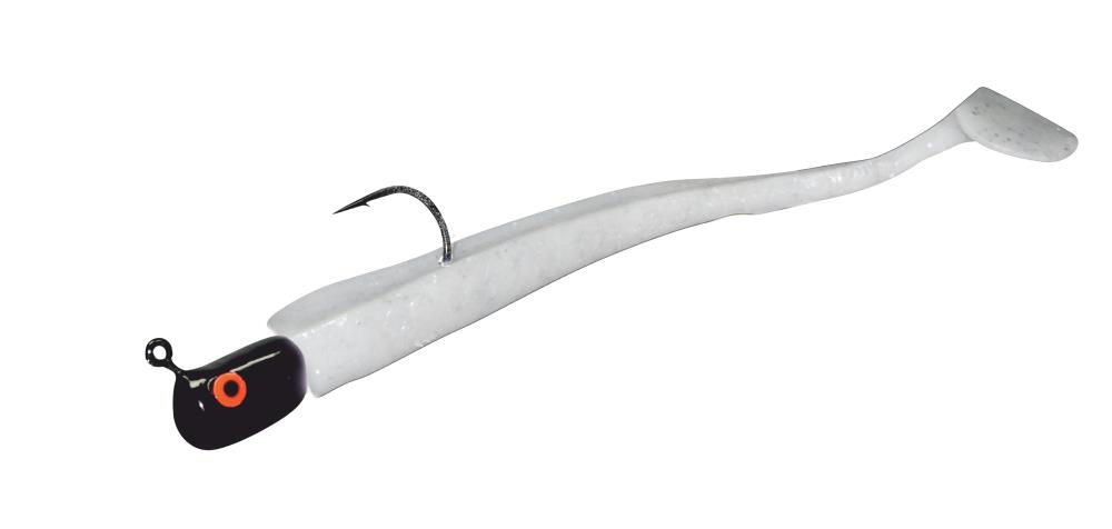 Hogy Paddle Shaker Tail 23cm with VMC Jig Head bone